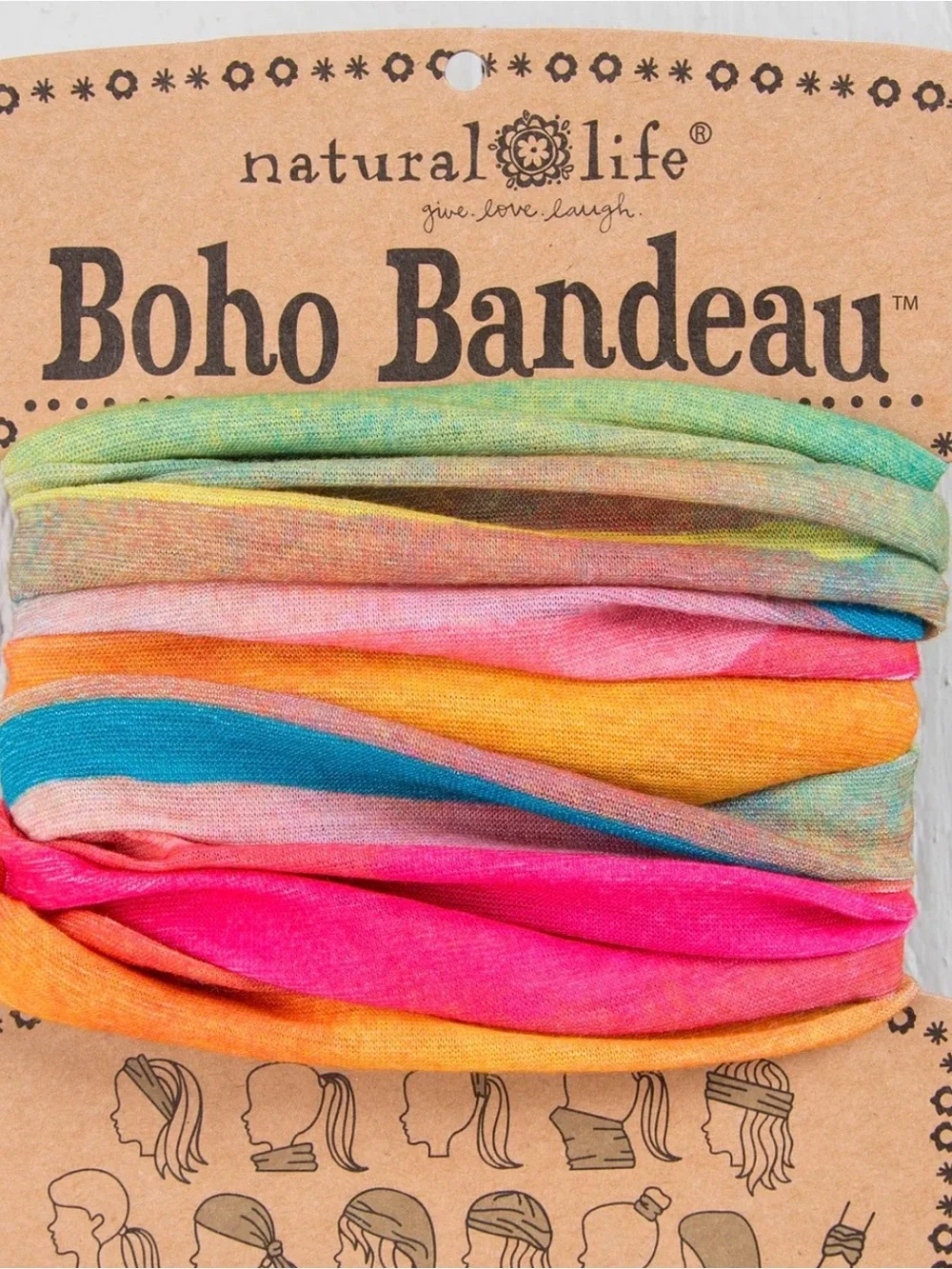 NATURAL LIFE Tie-Dye Boho Bandeau Headwrap - 130